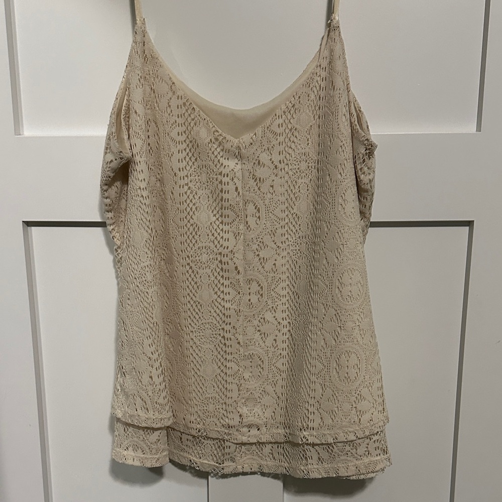 Maurices Cream Lace Camisole Top - Picture 3 of 5